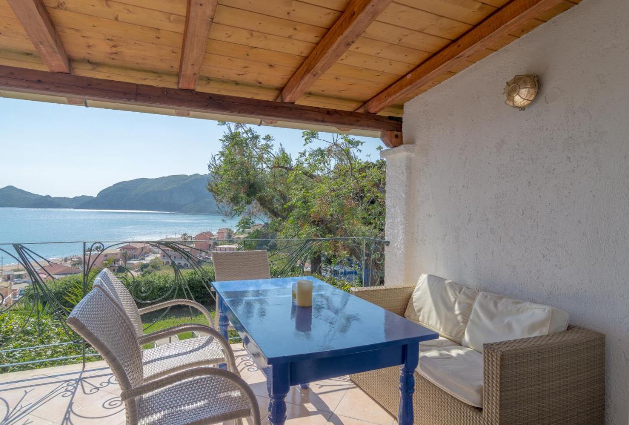 Villa Theodora View Apartments Polimnia Agios Georgios Pagon Bagian luar foto