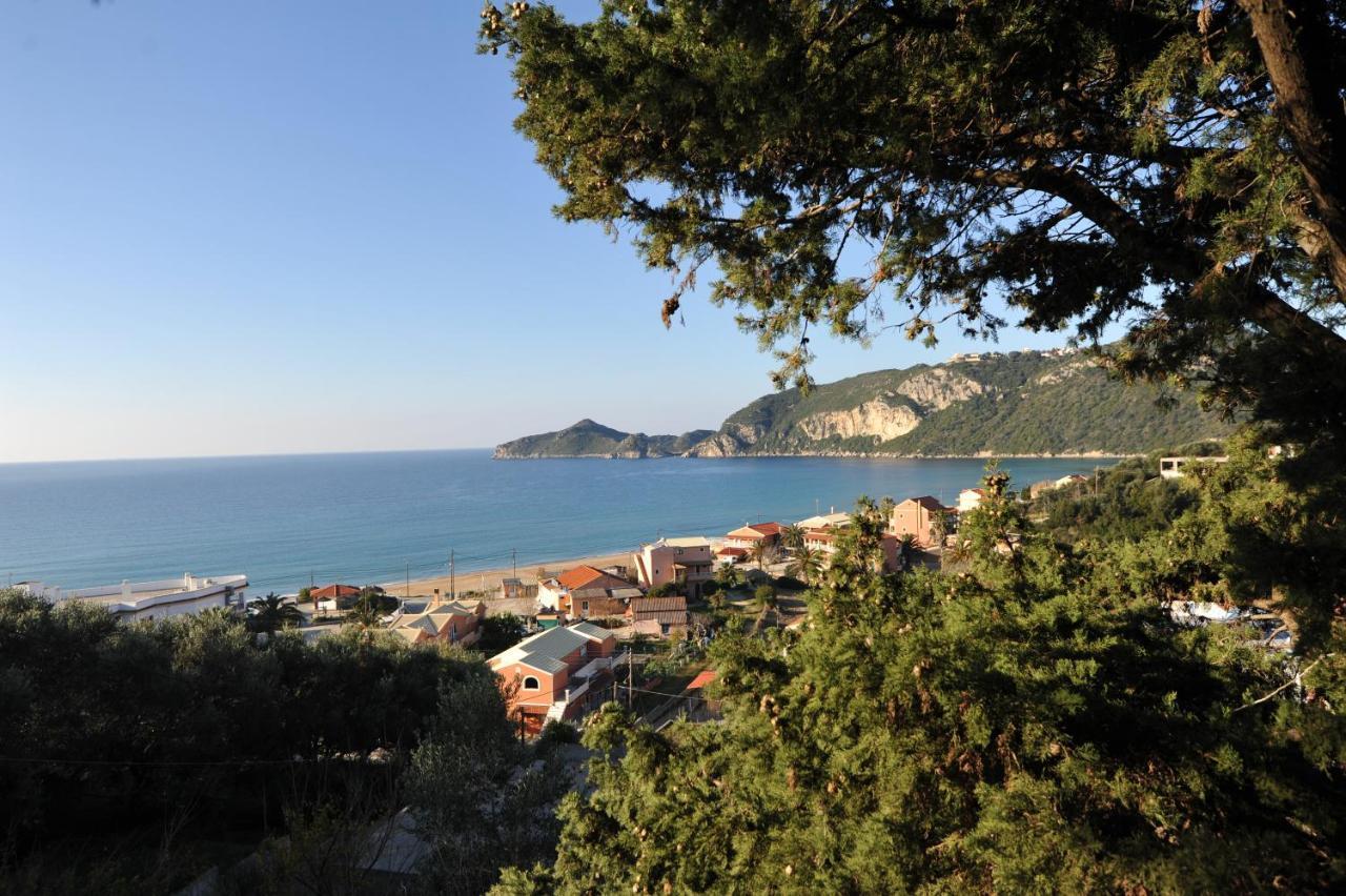 Villa Theodora View Apartments Polimnia Agios Georgios Pagon Bagian luar foto