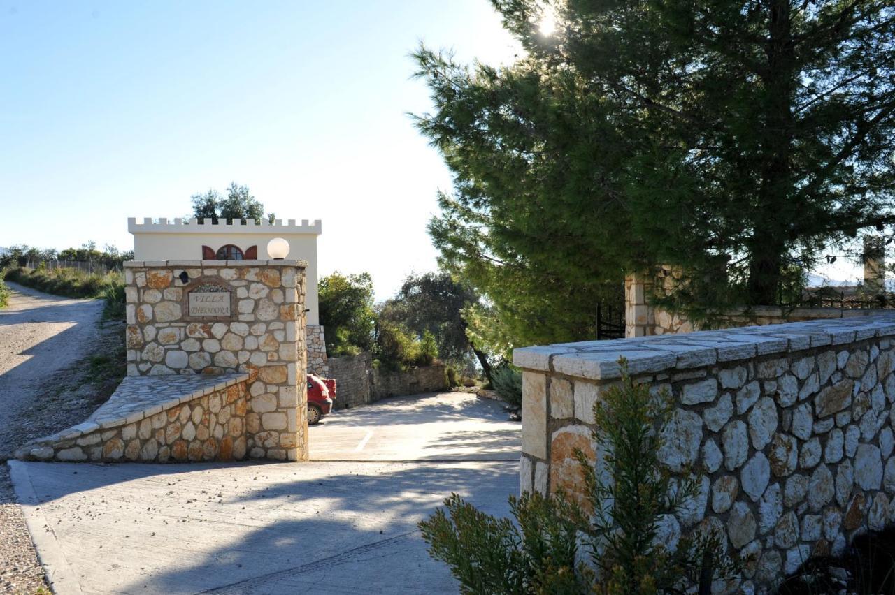Villa Theodora View Apartments Polimnia Agios Georgios Pagon Bagian luar foto